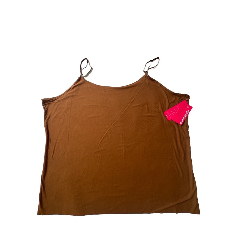 Commando Butter Cami‎ Brown Micro Modal Adjustable Strap Tank Top 3X NEW